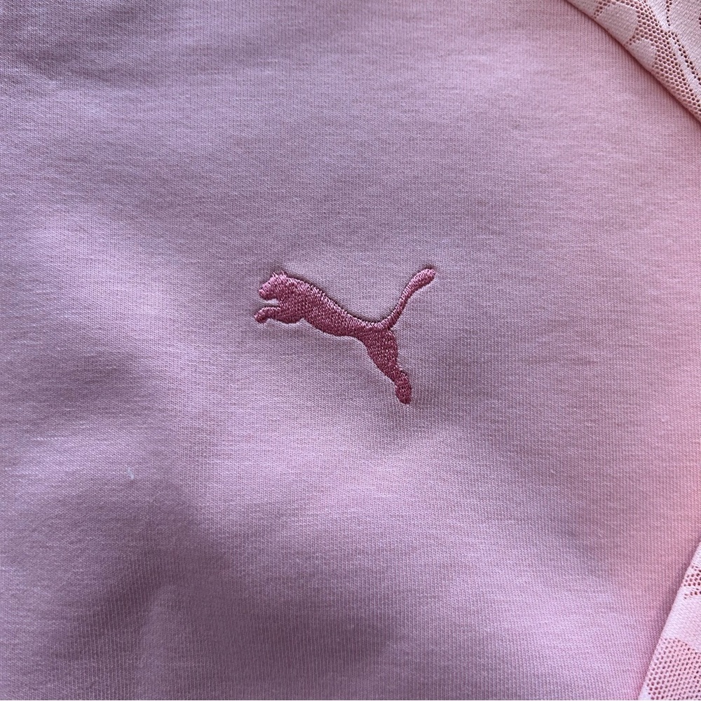 Puma Light Pink Patterned Track Jacket - Picture 3 of 5